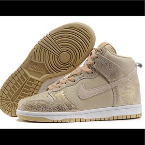 LIMITED EDITION Nike Dunk High 08 Grain/Gold